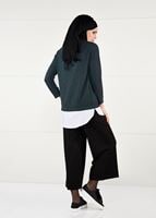 Tesettür giyim GRİ ARMA DETAYLI TUNİK 87451