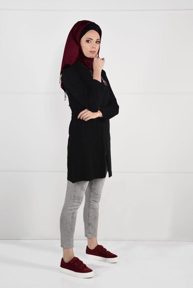 Hijab clothing  HOODED KNIT JACKET 101  - TRENDTESETTÜR