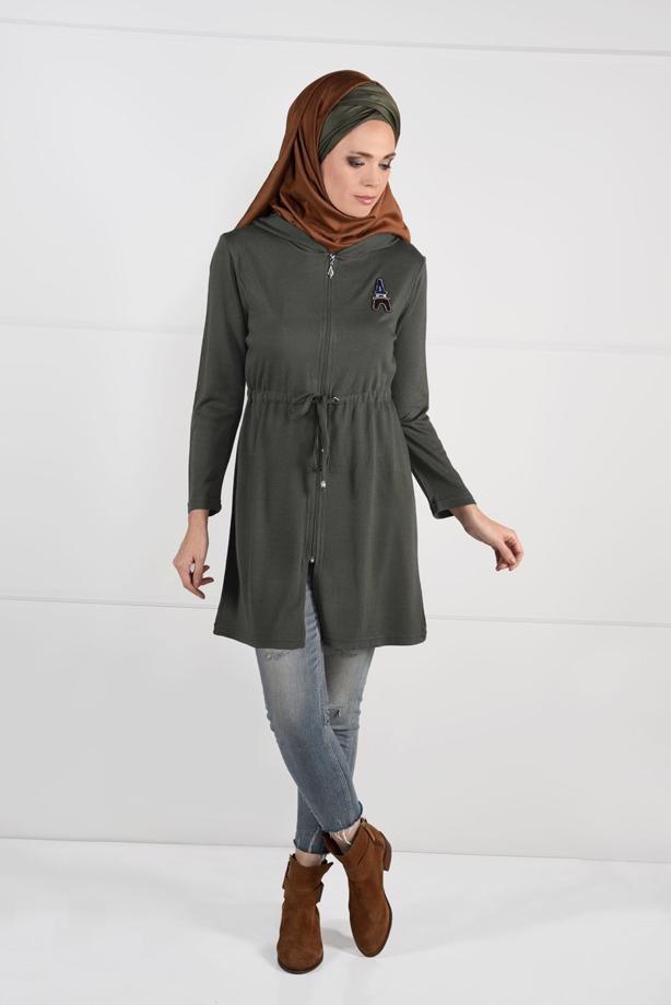 Hijab clothing  HOODED KNIT JACKET 101  - TRENDTESETTÜR