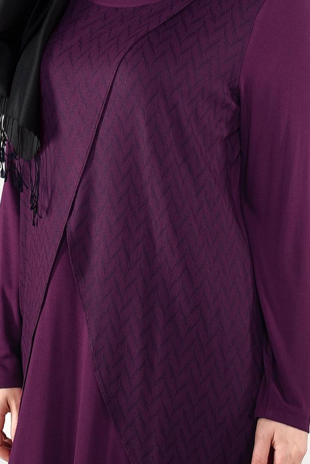 Vêtements hijab FUCHSIA TUNIQUE À PORTEFEUILLE 2620 - TRENDTESETTÜR