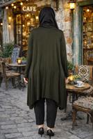 Vêtements hijab KAKI VESTE DÉTAILLÉE EN RÉSILLE T 2629