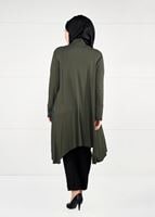 Vêtements hijab KAKI VESTE TRICOT EN RÉSILLE 2629