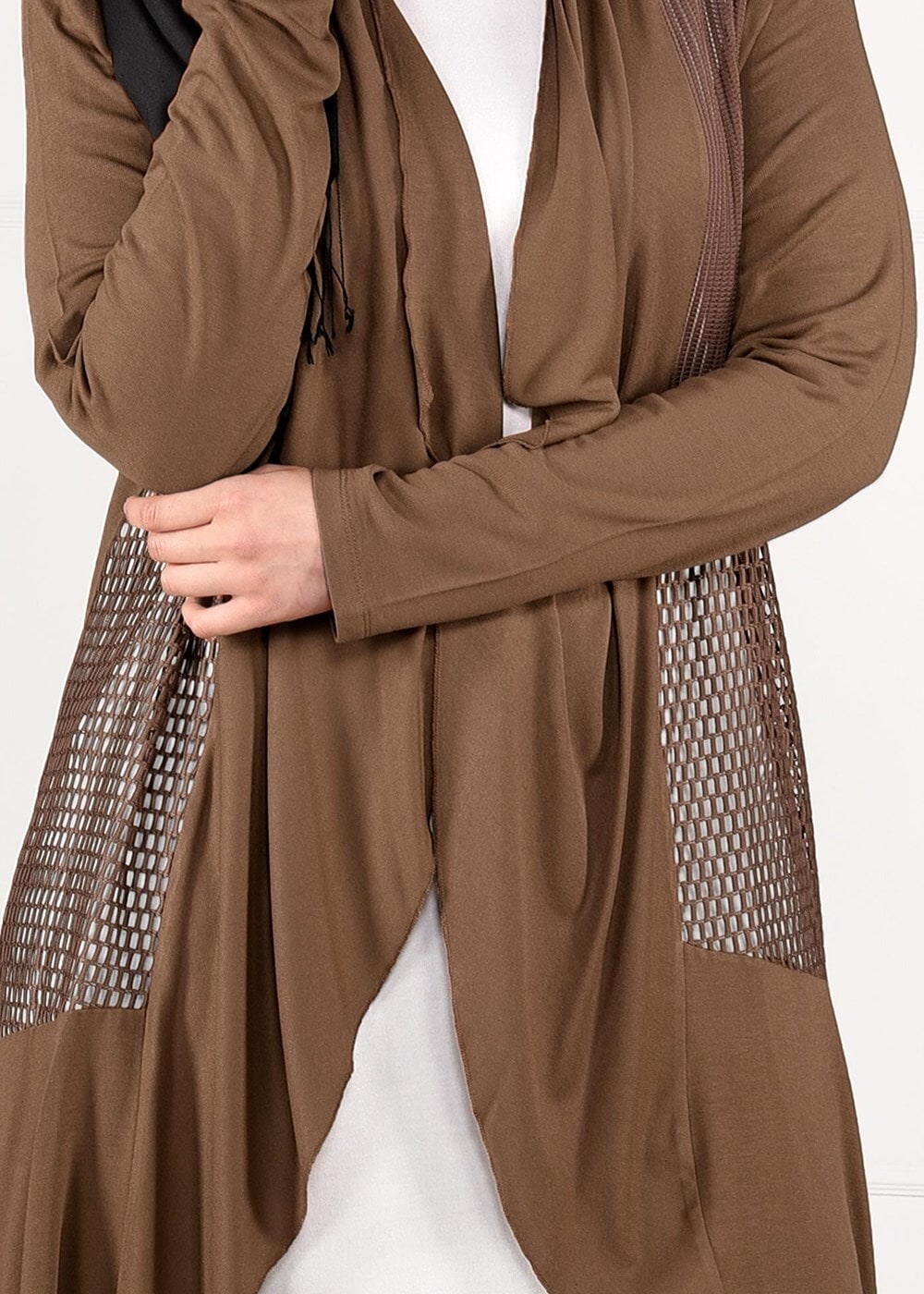 Vêtements hijab TABA VESTE TRICOT EN RÉSILLE 2629
