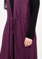 Vêtements hijab POURPRE TUNIQUE À TAILLE-NOUÉE 2632