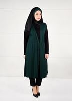 Vêtements hijab VERT TUNIQUE À TAILLE-NOUÉE 2632