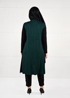 Vêtements hijab VERT TUNIQUE À TAILLE-NOUÉE 2632