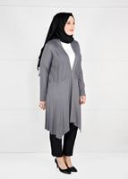 Vêtements hijab GRIS TUNIQUE EN RÉSILLE 2636 