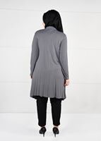 Vêtements hijab GRIS TUNIQUE EN RÉSILLE 2636 