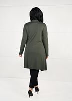 Vêtements hijab KAKI TUNIQUE EN RÉSILLE 2636 