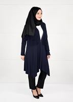 Vêtements hijab BLEU MARINE TUNIQUE EN RÉSILLE 2636 