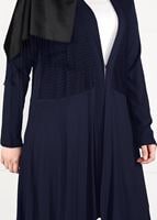 Vêtements hijab BLEU MARINE TUNIQUE EN RÉSILLE 2636 