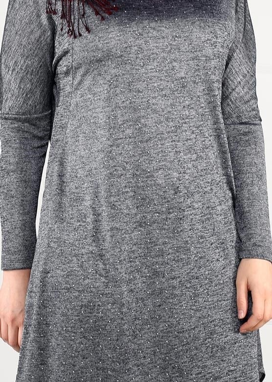 Vêtements hijab GRIS TUNIQUE À IMPRIMÉE 2639 