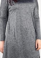 Vêtements hijab GRIS TUNIQUE À IMPRIMÉE 2639 