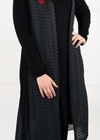 Tesettür giyim GRİ DANTEL 2Lİ TUNİK TAKIM 2640 