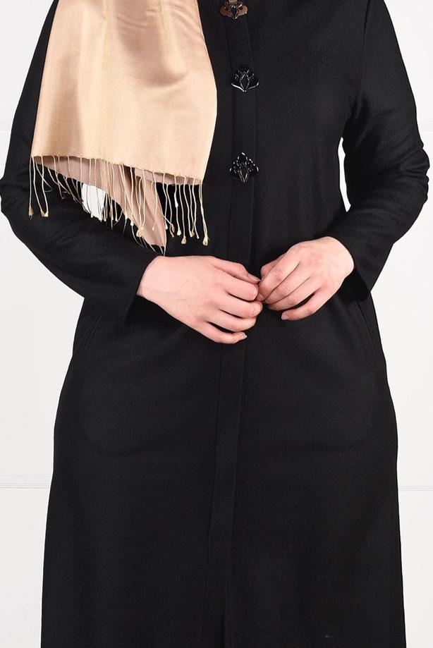 Vêtements hijab NOIR TUNIQUE AVEC BROCHE 2650  - TRENDTESETTÜR
