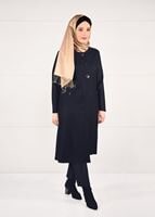 Vêtements hijab BLEU MARINE TUNIQUE AVEC BROCHE 2650 