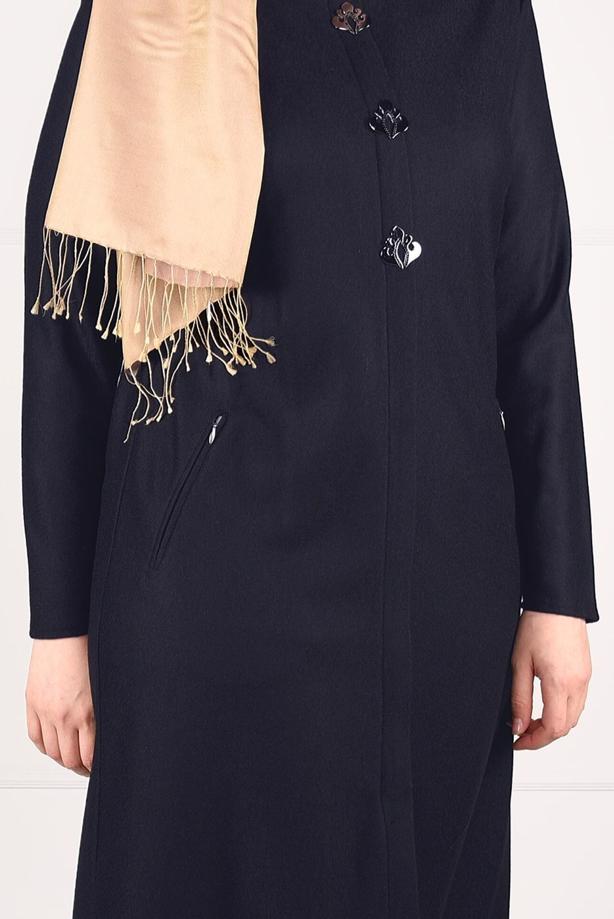 Vêtements hijab BLEU MARINE TUNIQUE AVEC BROCHE 2650  - TRENDTESETTÜR