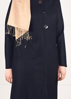 Vêtements hijab BLEU MARINE TUNIQUE AVEC BROCHE 2650 