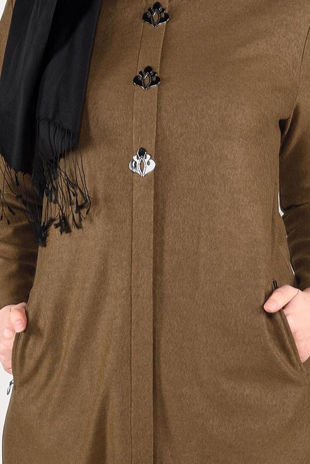 Vêtements hijab ORANGE TUNIQUE AVEC BROCHE 2650  - TRENDTESETTÜR