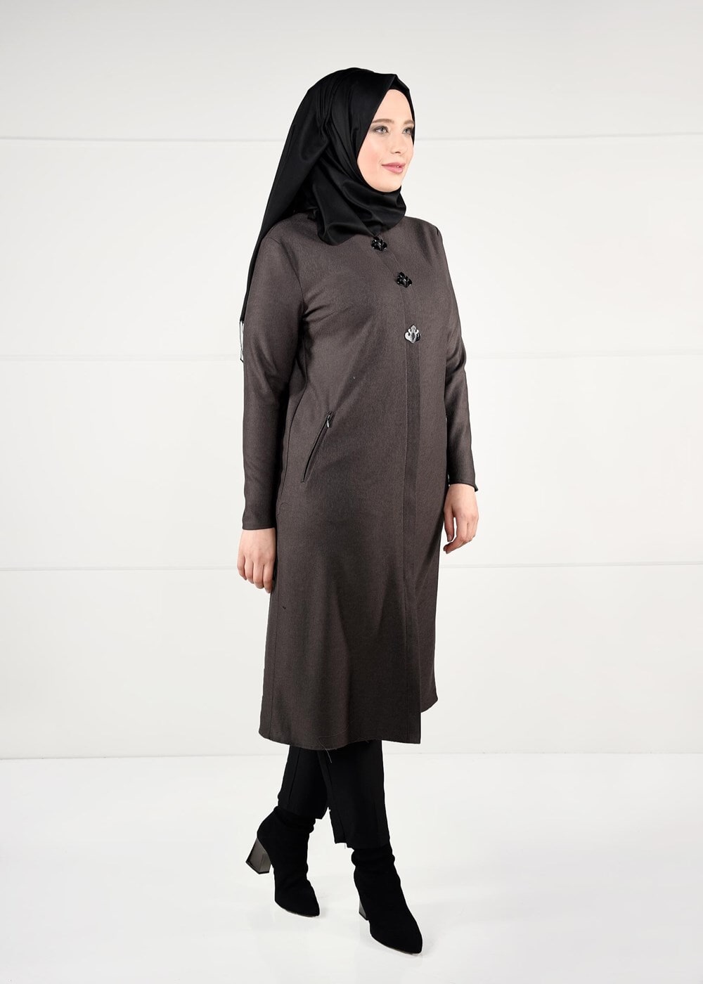 Vêtements hijab VISON TUNIQUE AVEC BROCHE 2650 