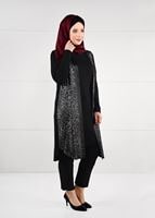 Tesettür giyim GRİ DESENLİ 2Lİ TUNİK TAKIM 2661