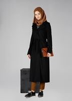 Tesettür giyim SİYAH DÜĞMELİ KRUVAZE CEKET 4876 