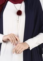 Tesettür giyim LACİVERT ASİMETRİK KESİM SALAŞ TUNİK 4886 