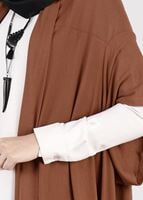 Tesettür giyim TABA ASİMETRİK KESİM SALAŞ TUNİK 4886 