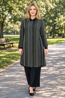 Vêtements hijab KAKI TUNIQUE RAYÉE T 4923