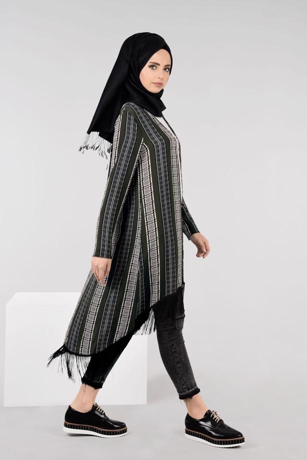 Vêtements hijab  FRINGED TUNIC 4929  - TRENDTESETTÜR