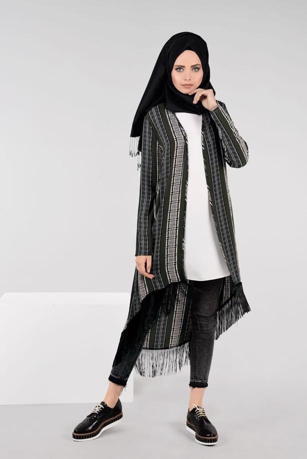 Vêtements hijab  FRINGED TUNIC 4929  - TRENDTESETTÜR