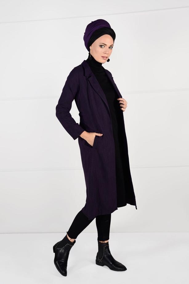 Vêtements hijab  BELTED JACKET 5825  - TRENDTESETTÜR