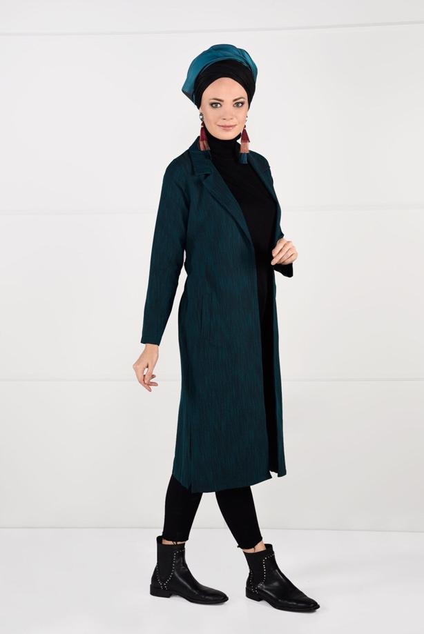 Vêtements hijab  BELTED JACKET 5825  - TRENDTESETTÜR