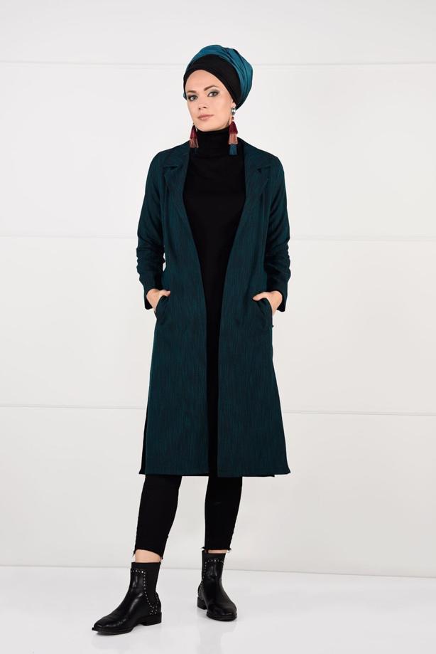 Vêtements hijab  BELTED JACKET 5825  - TRENDTESETTÜR