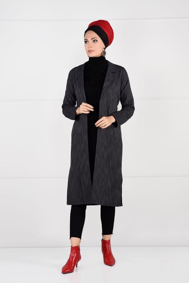 Vêtements hijab  BELTED JACKET 5825  - TRENDTESETTÜR