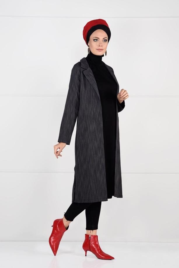 Vêtements hijab  BELTED JACKET 5825  - TRENDTESETTÜR