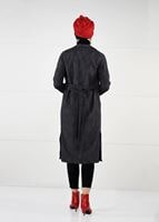 Hijab clothing GREY BELTED JACKET 5825 