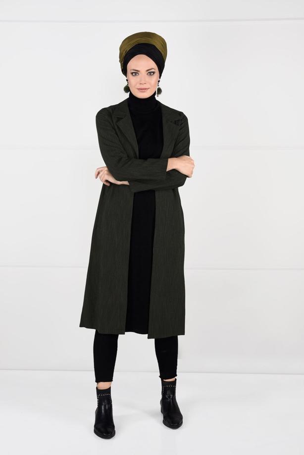 Vêtements hijab  BELTED JACKET 5825  - TRENDTESETTÜR