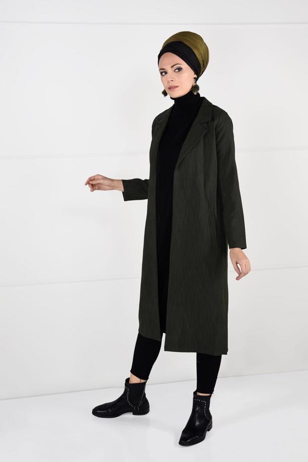 Vêtements hijab  BELTED JACKET 5825  - TRENDTESETTÜR