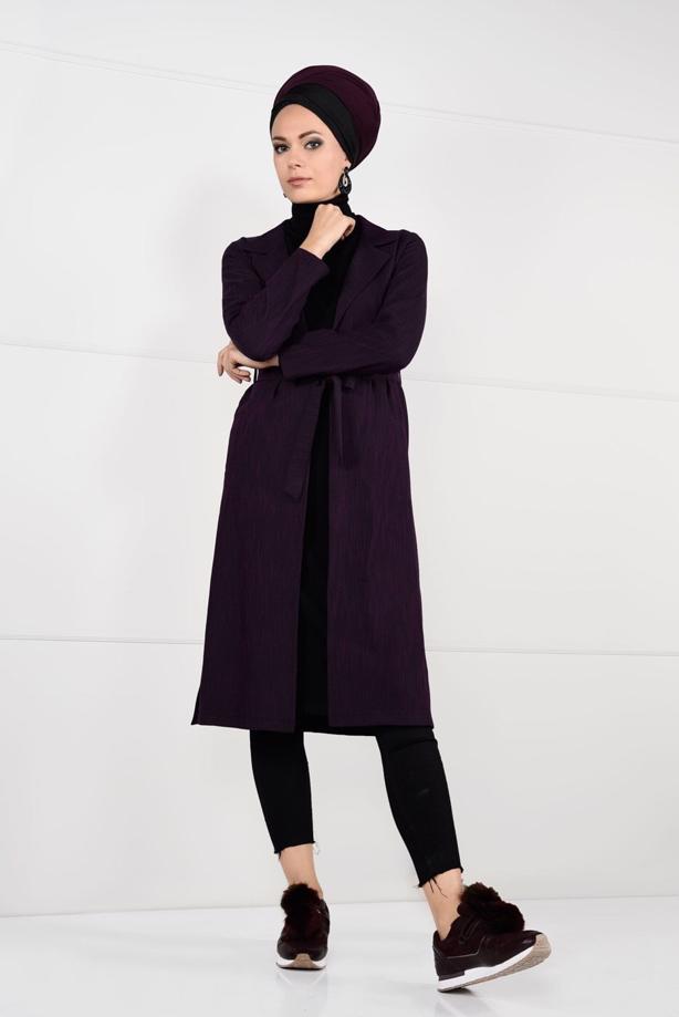 Vêtements hijab  BELTED JACKET 5825  - TRENDTESETTÜR