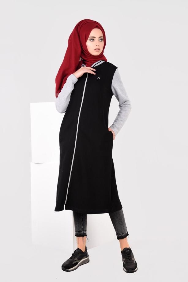 Vêtements hijab  ZIPPED SPORT TUNIC 6609 - TRENDTESETTÜR