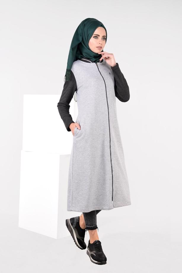Vêtements hijab  ZIPPED SPORT TUNIC 6609 - TRENDTESETTÜR