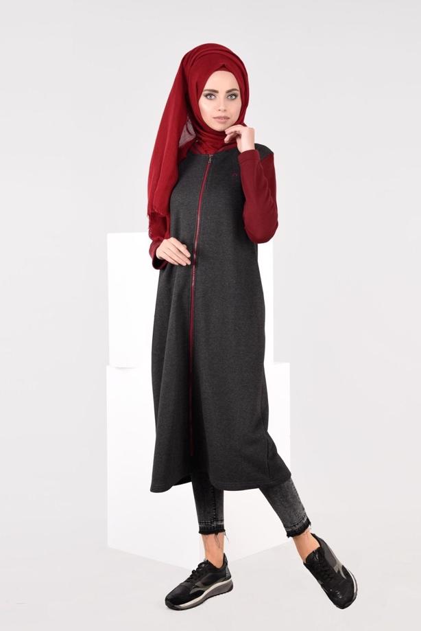 Vêtements hijab  ZIPPED SPORT TUNIC 6609 - TRENDTESETTÜR