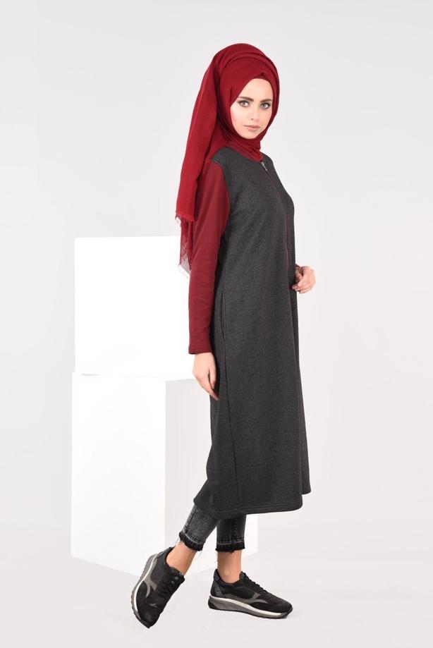 Vêtements hijab  ZIPPED SPORT TUNIC 6609 - TRENDTESETTÜR