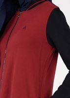 Tesettür giyim BORDO FERMUARLI EŞOFMAN TUNİK 6609 