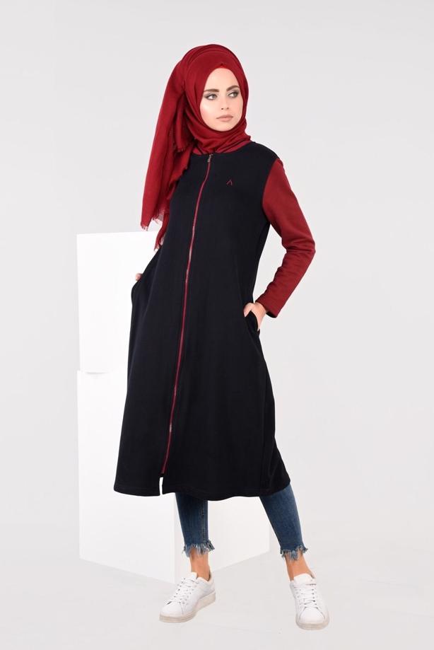 Vêtements hijab  ZIPPED SPORT TUNIC 6609 - TRENDTESETTÜR