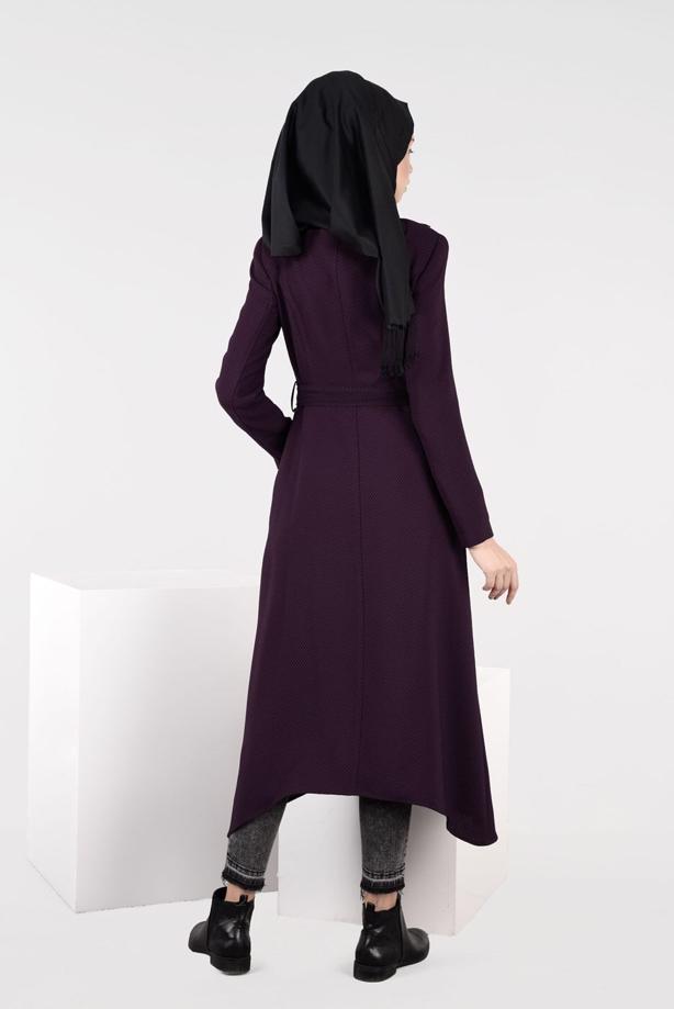 Hijab clothing  TAPE DETAILED TRENCH-COAT 1924 - TRENDTESETTÜR