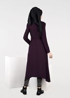 Hijab clothing PLUM TAPE DETAILED TRENCH-COAT 1924
