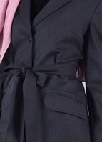 Tesettür giyim GRİ DÜĞMELİ TRENÇKOT 1927