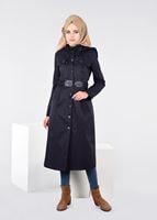 Tesettür giyim LACİVERT KEMER DETAYLI TRENÇKOT 1954
